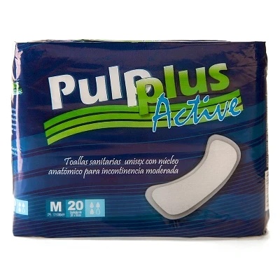 Toallas Active Pulp Plus (M) 20 Und